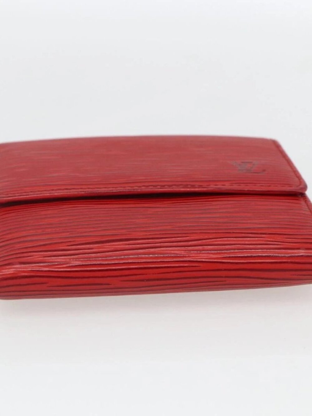 LOUIS VUITTON Porte Monnaie Billets Cartes Credit Wallet Red - Picture 9 of 15